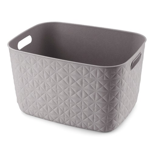 Grozs Softex L 19L 37,9x29,2x22,1cm  pelēkbrūns Grozs Softex L 19L 37,9x29,2x22,1cm  pelēkbrūns