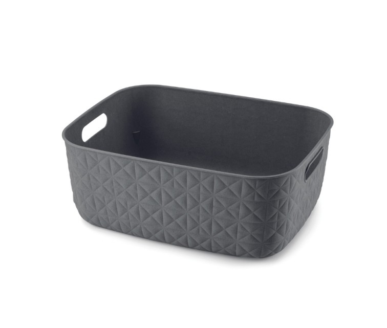 Softex basket M 12,5L 37,9x29,2x14,3cm dark grey