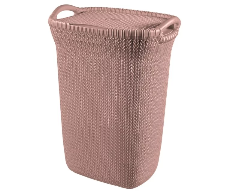 Laundry box Knit 57L 45,2x34,1x61,4cm pink
