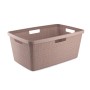 Laundry basket Jute 46L 59x39x26cm pink