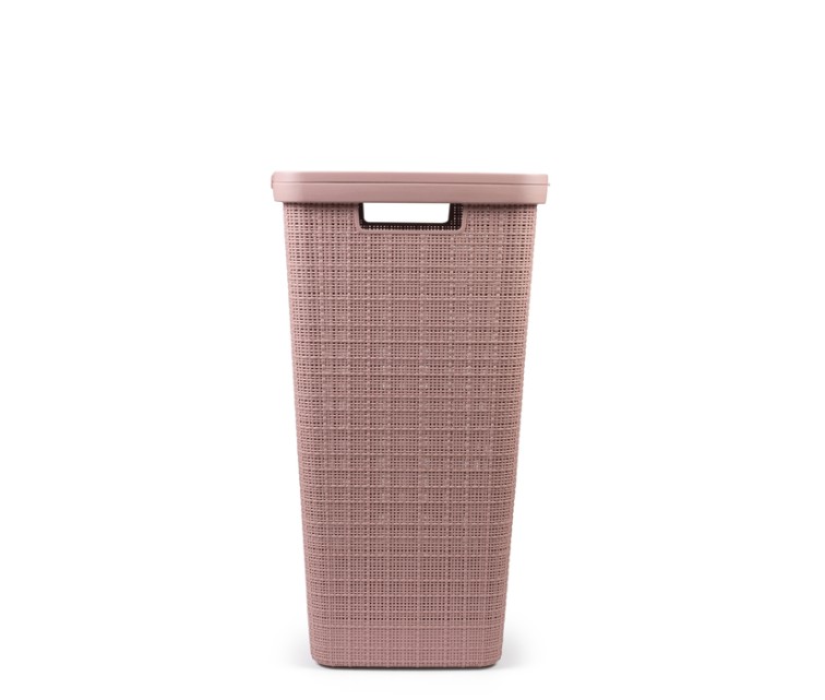 Laundry box Jute 58L 43x34x60cm pink