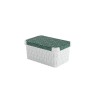 Kaste ar vāku Deco Stockholm S 29,5x19,5x13,5cm Green Leaves