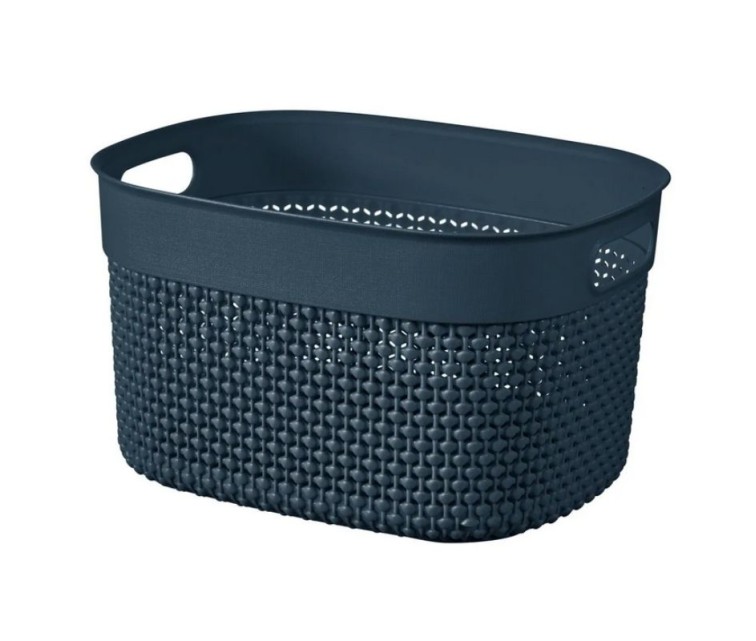 Basket Filo S 6L 26,6x22x15cm dark blue