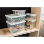 Dėžutė su dangteliu Handy 50L 60x40x28cm skaidrus Dėžutė su dangteliu Handy 50L 60x40x28cm skaidrus