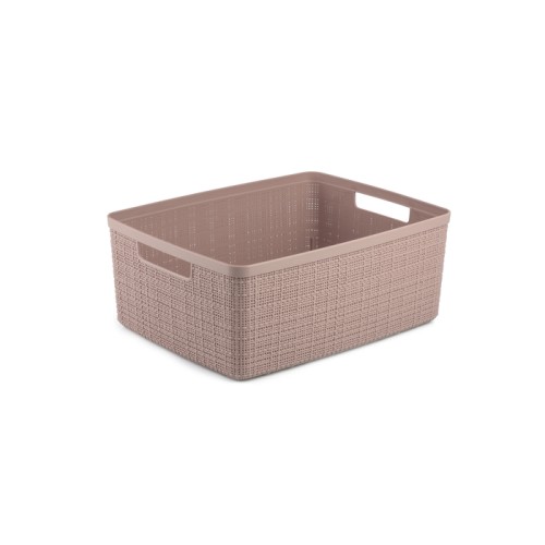 Groziņš Jute M 12L 36x28x15cm rozā Groziņš Jute M 12L 36x28x15cm rozā