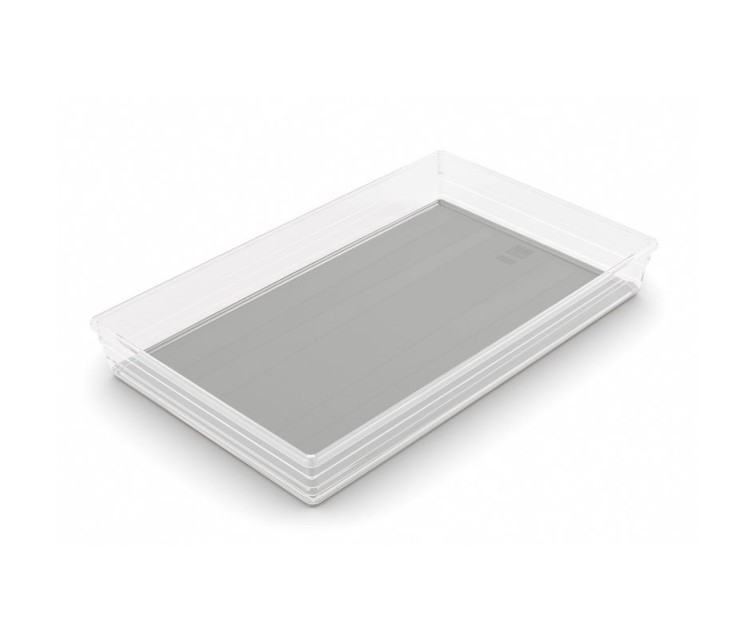 Box Sistemo Organizer 9 39 x 24 x 5 cm transparent/light grey
