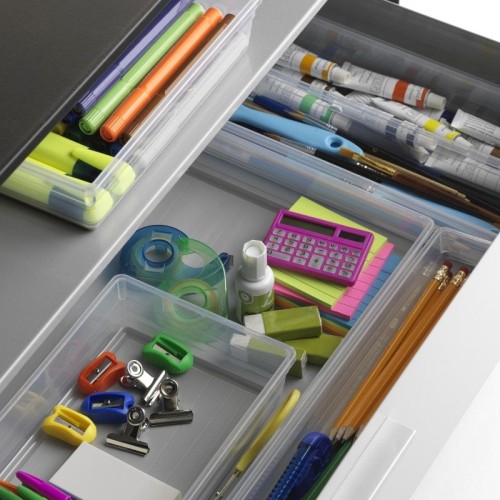 Box Sistemo Organizer 9 39 x 24 x 5 cm transparent/light grey  Box Sistemo Organizer 9 39 x 24 x 5 cm transparent/light grey