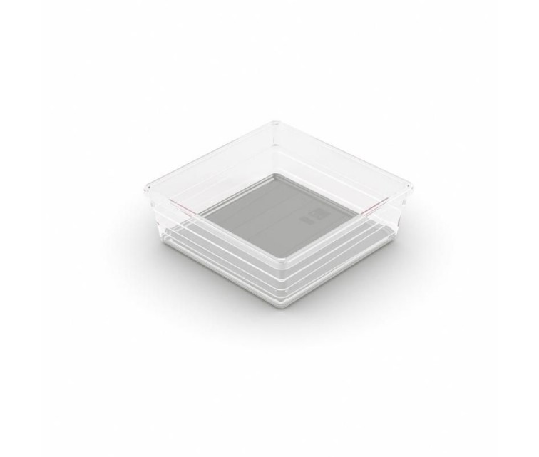 Box Sistemo Organizer 6 15 x 15 x 5 cm transparent/light grey
