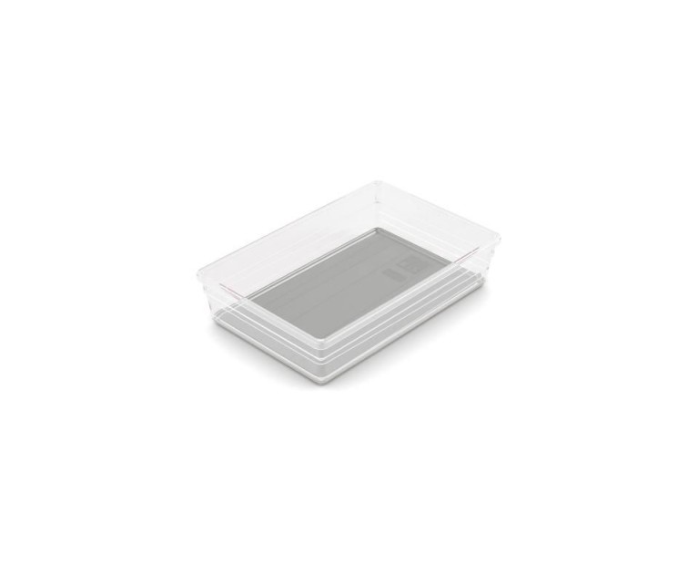 Box Sistemo Organizer 7 22.5 x 15.5 x 5 cm transparent/light grey