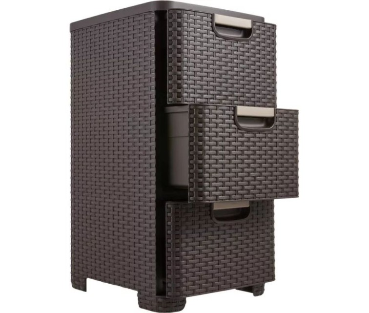 Chest of drawers Style 33x38x60cm dark brown