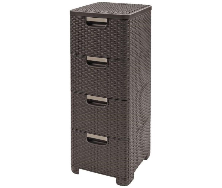 Chest of drawers Style 33x38x79cm dark brown