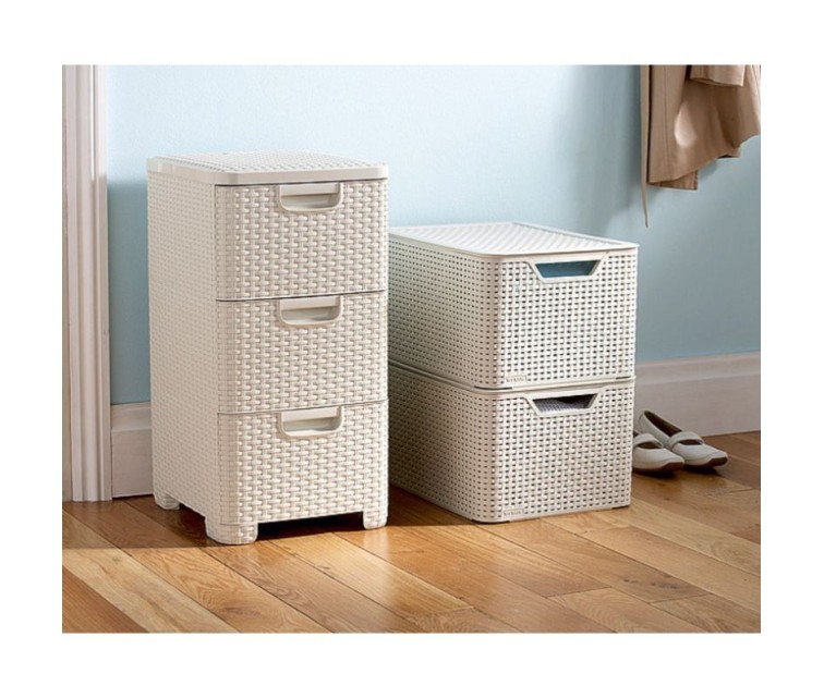 Chest of drawers Style 33x38x60cm in cream