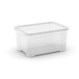 Box with lid T Box S 14L 26,5x38x19cm transparent