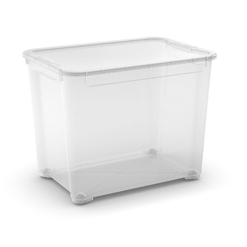 Kaste ar vāku T Box XL 70L 39x55,5x42,5cm caurspīdīga Kaste ar vāku T Box XL 70L 39x55,5x42,5cm caurspīdīga