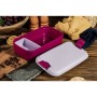 Food bowl rectangle with cutlery 1,4L Lunch&Go purple