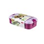 Food bowl rectangle with cutlery 1,4L Lunch&Go purple