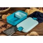 Food bowl rectangle with cutlery 1,4L Lunch&Go blue