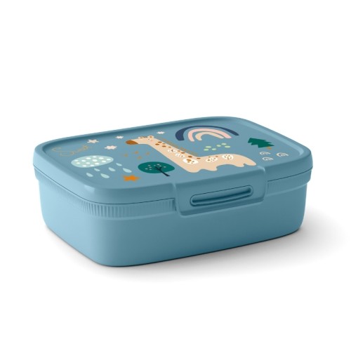 Snap Box Rectangular Food Storage Container with Divider 1,8L blue-grey  Snap Box Rectangular Food Storage Container with Divider 1,8L blue-grey