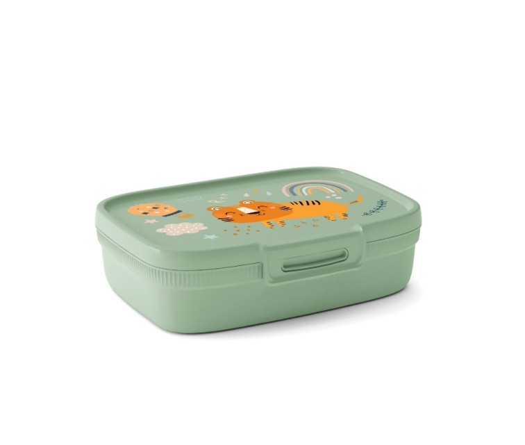 Snap Box 1,3L rectangular food storage container green