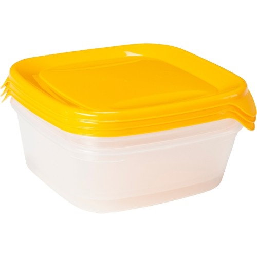 Toidukausside komplekt 3 3x0,8L Fresh&Go kollane Toidukausside komplekt 3 3x0,8L Fresh&Go kollane