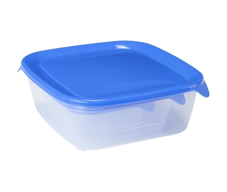 Food containers set of 3 rectangular 0,25+0,8+1,7L Fresh&Go blue