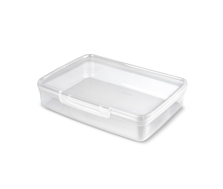 Food Storage Rectangular 4,4L Snap Box Transparent