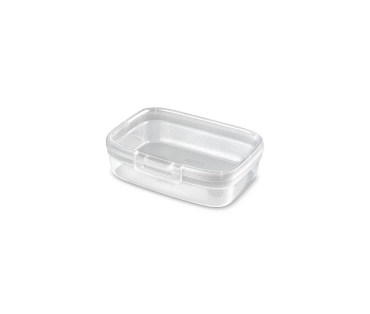 Прямоугольная защелкивающаяся коробка для хранения продуктов объемом 1,3 л Прозрачная