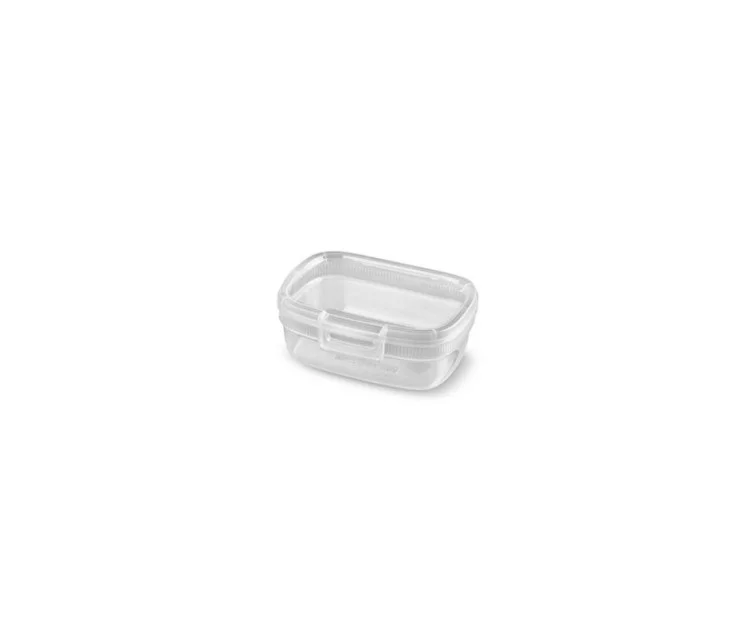 Toiduainete hoidmise konteiner ristkülikukujuline 0.4L Snap Box läbipaistev Toiduainete hoidmise konteiner ristkülikukujuline 0.4L Snap Box läbipaistev