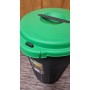 Контейнер для мусора Ecosolution 35L 42,5x37,5x54см темно-серый/зеленый