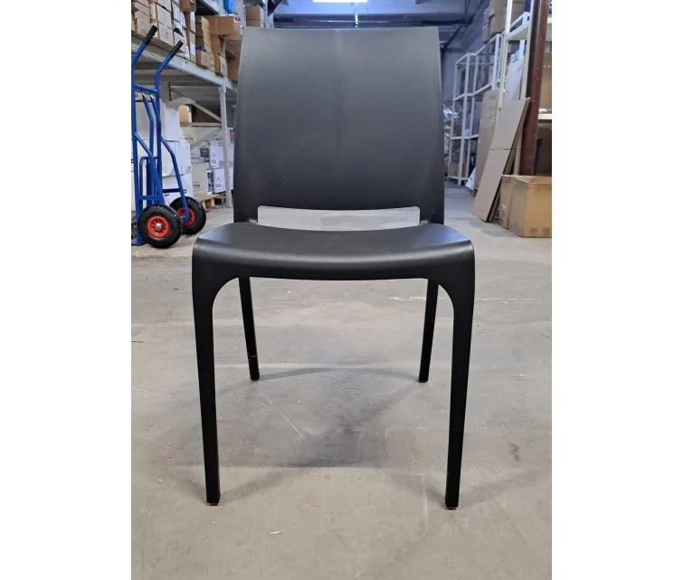 ( SCRATCHED ) Garden chair Volga black ( RED ) Garden chair Volga black
