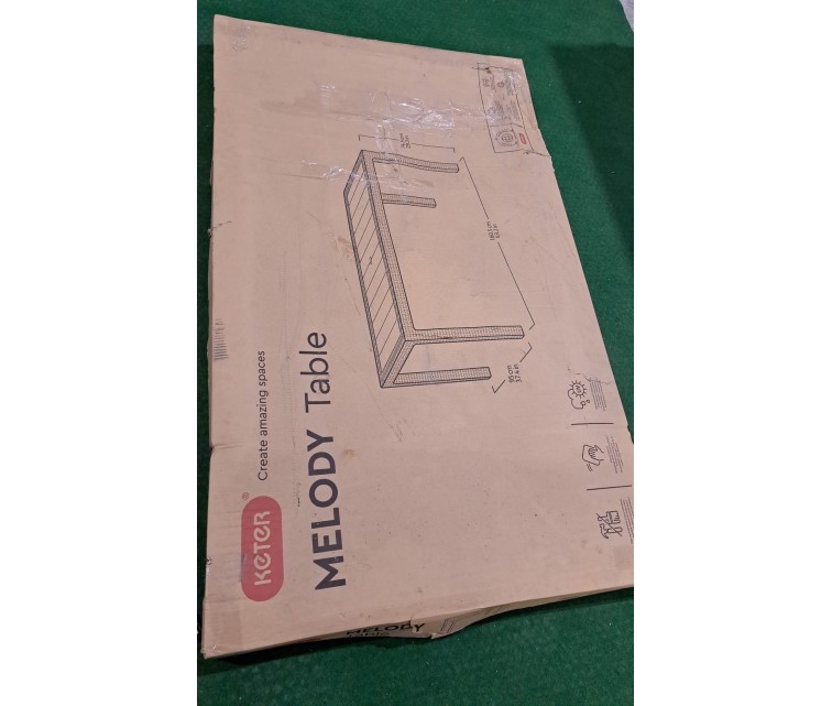 ( DAMAGED PACKAGING ) Garden table Melody brown