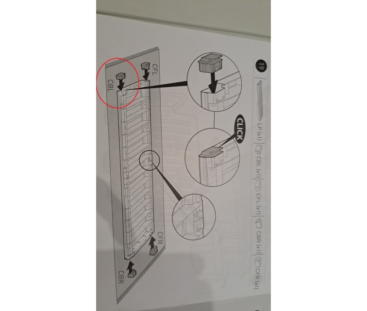 ( TRŪKST DETAĻA ) Uzglabāšanas sols Patio Storage Bench 227L balts