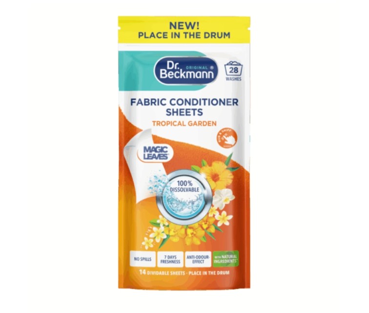 Auduma mīkstinātāja loksnes Magic Leaves Tropical Orchid 28 gab.