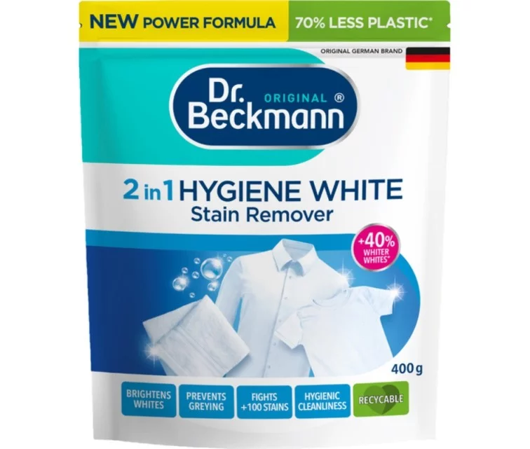 Pelepuhastuspulber heledatele kangastele Hygiene White 2in1 400g Pelepuhastuspulber heledatele kangastele Hygiene White 2in1 400g