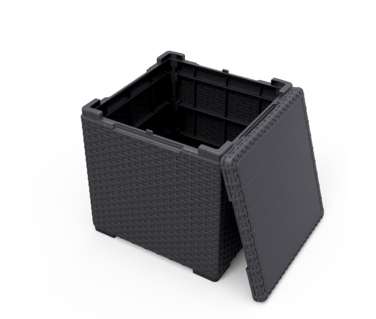 Garden table/storage box Vigo grey