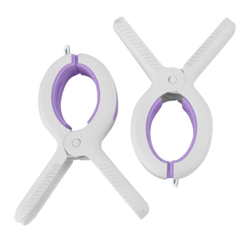 „Love XL“ paplūdimio rankšluosčių kabliukai, 2 vnt., 10 x 2 x 13 cm, įvairūs, žalsvai žalios/šviesiai mėlynos/oranžinės/alyvinės spalvos