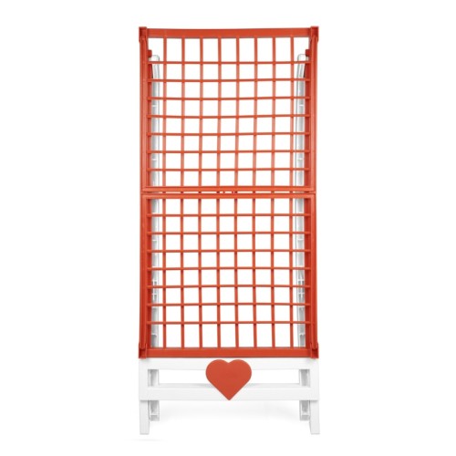 Veļas žāvētājs Love balts/oranžs 180x56x96cm Veļas žāvētājs Love balts/oranžs 180x56x96cm