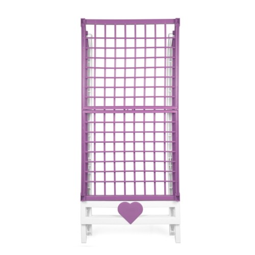 Veļas žāvētājs Love balts/ceriņu krāsā 180x56x96cm  Veļas žāvētājs Love balts/ceriņu krāsā 180x56x96cm