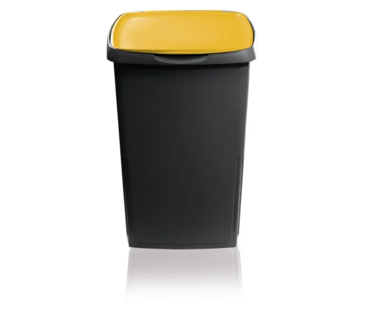 Waste container Ecosolution 45L 37x36x53.5cm dark gray/yellow Waste container Ecosolution 45L 37x36x53.5cm dark gray/yellow