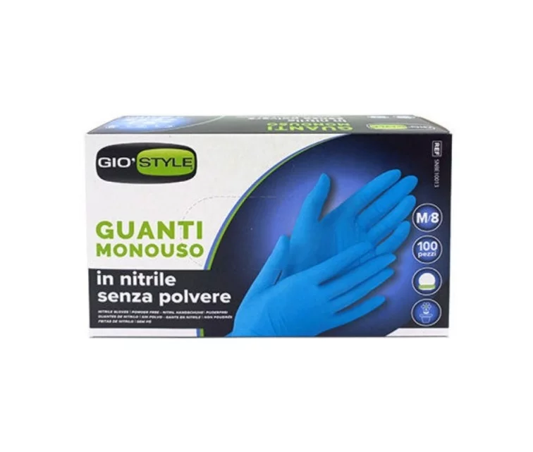 Nitriilist ühekordselt kasutatavad kindad 100 tk sinised M suurus 24x9,5x0,05cm Nitriilist ühekordselt kasutatavad kindad 100 tk sinised M suurus 24x9,5x0,05cm