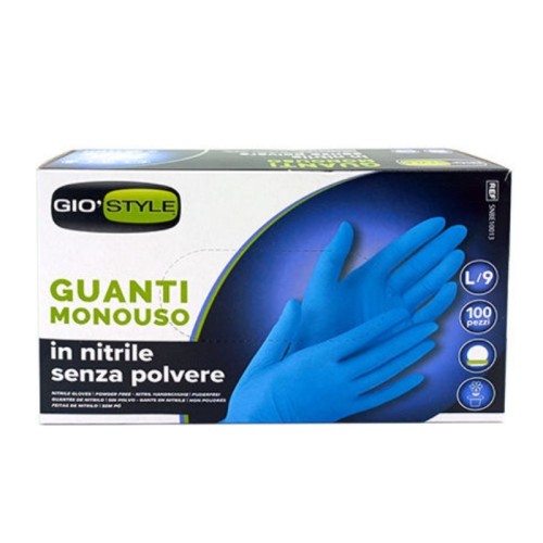 Nitrila cimdi vienreizlietojamie 100 gab. zili L izmērs 24x10,5x0,05cm Nitrila cimdi vienreizlietojamie 100 gab. zili L izmērs 24x10,5x0,05cm