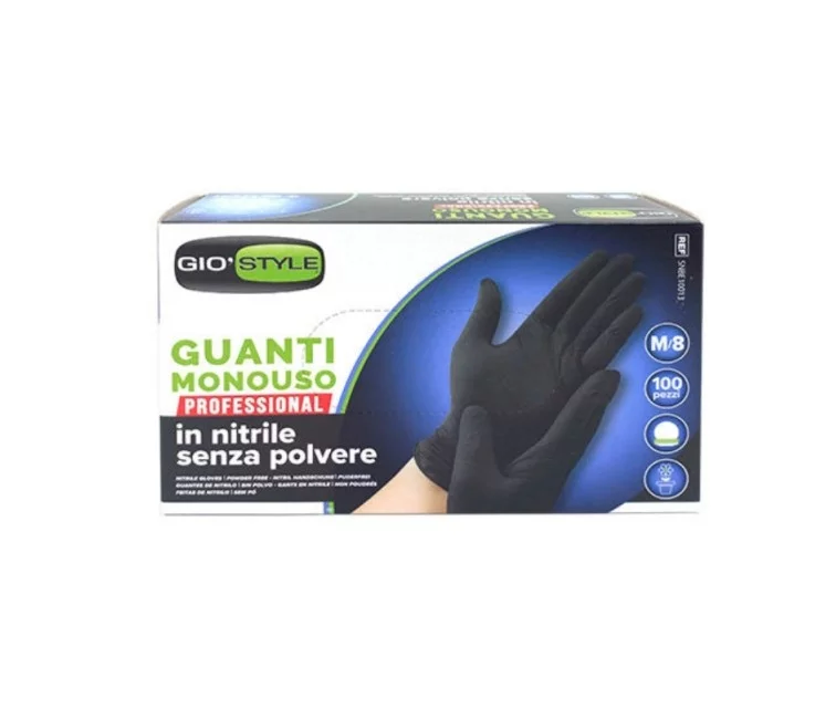Nitriilist ühekordselt kasutatavad kindad 100 mustad M suurus 24x9,5x0,05cm Nitriilist ühekordselt kasutatavad kindad 100 mustad M suurus 24x9,5x0,05cm