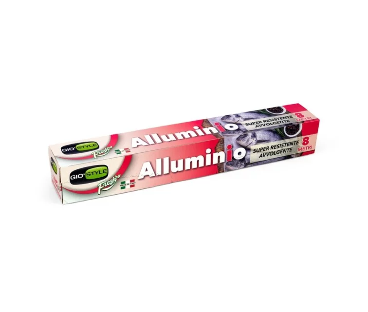 Aluminum foil 8m / 12µm / Ø3x30cm Aluminum foil 8m / 12µm / Ø3x30cm
