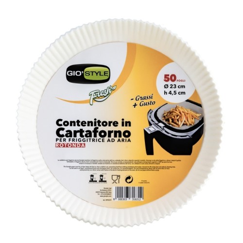 Cepampapīra trauki 50 gab.Ø23cm Air Fryer aerogrilam