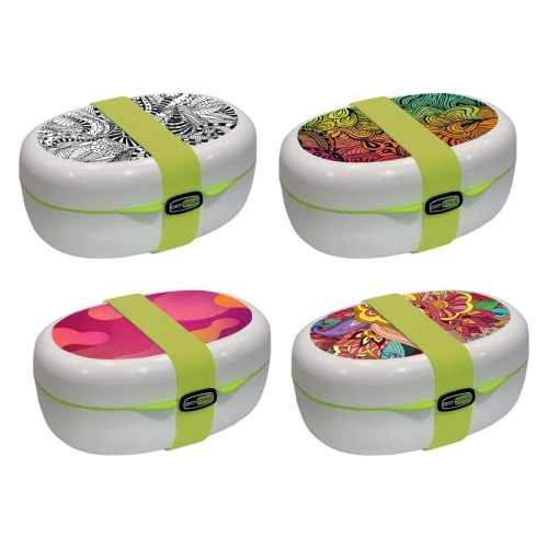 Pusdienu kārba X-Food Mood 1,30L asorti  Pusdienu kārba X-Food Mood 1,30L asorti