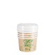 Kompostējamie ēdienu trauki ar vāciņiem Go Green 230ml 5gab./ 0,06kg Kompostējamie ēdienu trauki ar vāciņiem Go Green 230ml 5gab./ 0,06kg