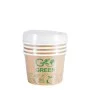 Kompostējamie ēdienu trauki ar vāciņiem Go Green 470ml 5gab./ 0,099kg Kompostējamie ēdienu trauki ar vāciņiem Go Green 470ml 5gab./ 0,099kg