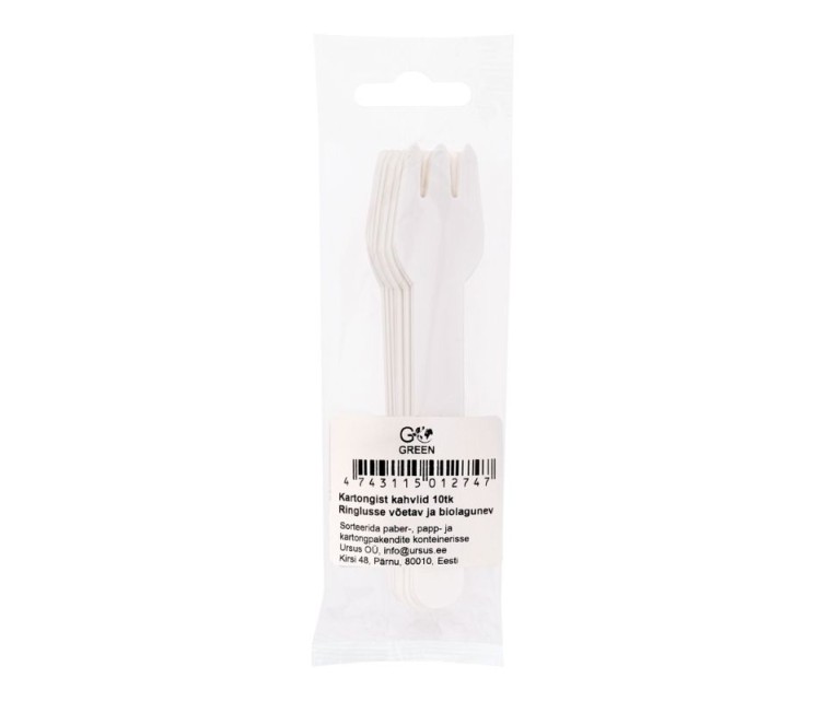 Paper forks Go Green 10 pcs.