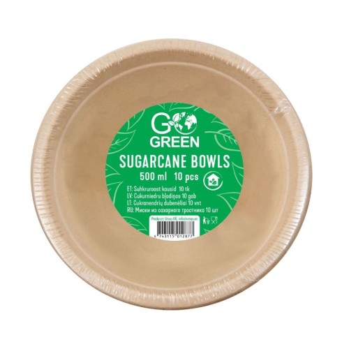 Compostable sugar cane bowls Go Green 