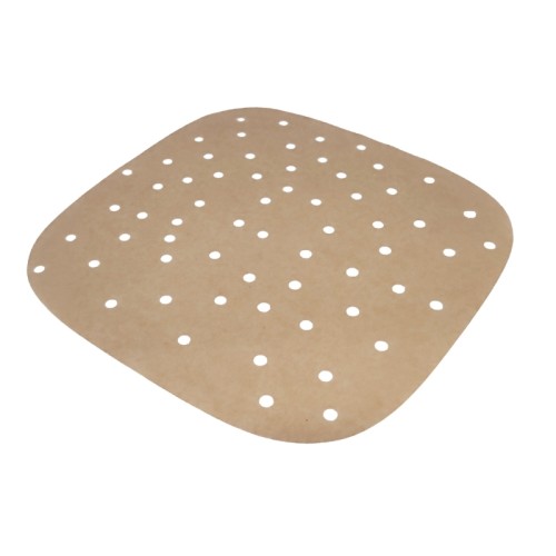 Square paper baking trays perforated 100 pcs. Air Fryer 21.7x21.7cm Square paper baking trays perforated 100 pcs. Air Fryer 21.7x21.7cm